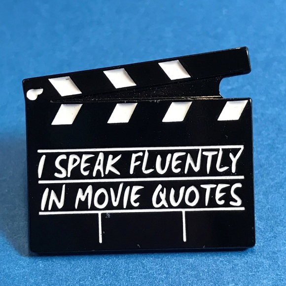 Jewelry - I Speak Fluently in Movie Quotes Enamel Pin